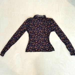 Forever 21 Brand New Sheer Floral Top (S-M)